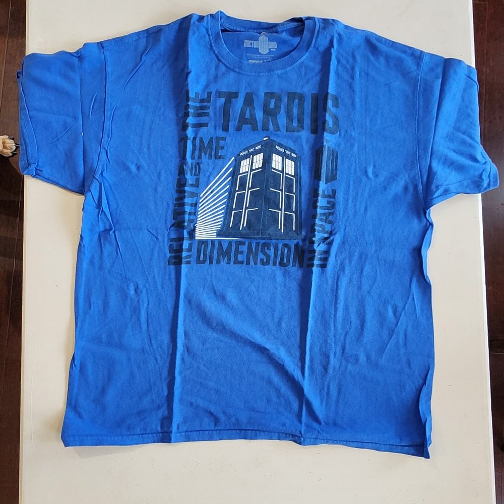 Doctor Who Tardis Ripple Junction XL Royal Blue T-Shirt